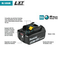 Makita BL1850BDC2 18V LXT® Lithium‑Ion Battery and Rapid Optimum Charger Starter Pack (5.0Ah)