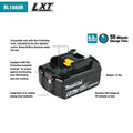 Makita BL1860B 18V LXT® Lithium‑Ion 6.0Ah Battery
