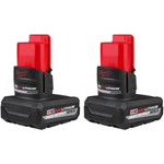 Milwaukee 48-11-2450S M12™ REDLITHIUM™ HIGH OUTPUT™ XC5.0 Battery Pack (2 Piece)