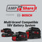 BOSCH GXS18V-16N14 18V Starter Kit with (1) CORE18V® 8 Ah High Power Battery and (1) 18V 16 Amp Battery Turbo Charger
