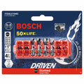BOSCH ITDSLV104C 4 pc. Driven 1 In. Impact Slotted Insert Bit Set with Clip for Custom Case System
