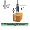 BOSCH 85680MC 1/2 In. x 1 In. Carbide-Tipped Double-Flute Top-Bearing Straight Trim Router Bit