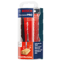 BOSCH 85213MC 1/8 In. x 1/2 In. Solid Carbide Double-Flute Straight Router Bit